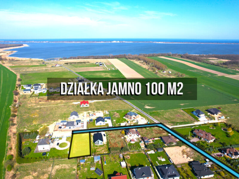 Działka budowlana Jamno ul. Promowa 1000 m2 (woda, gaz, prąd)