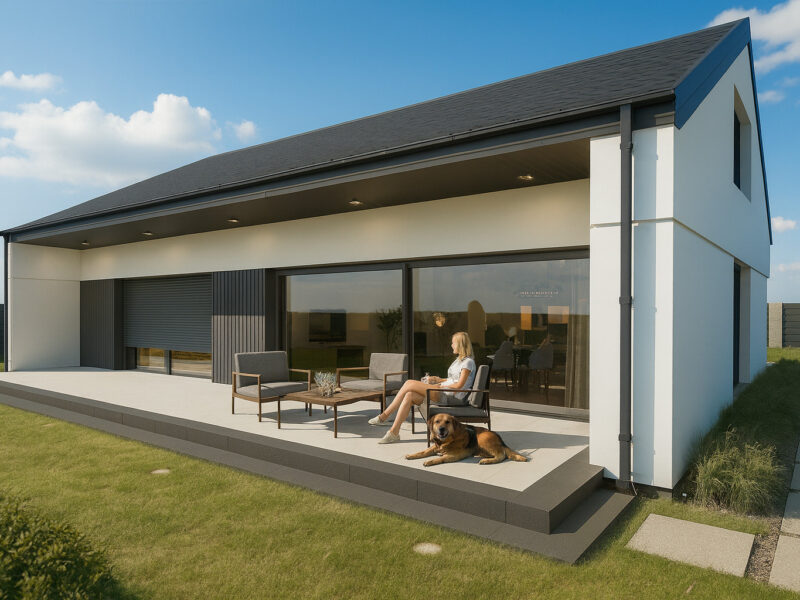 Nowoczesny dom energooszczędny z dodatkowym mieszkaniem – Koszalin, Jamno